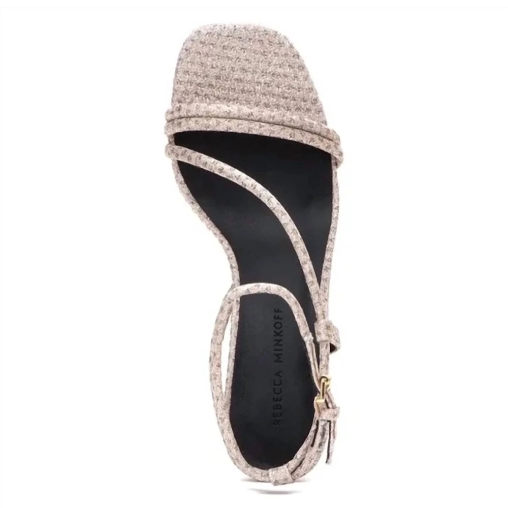 Rebecca Minkoff - Women's Nanine Sparkle Mesh Ankle Strap Heels